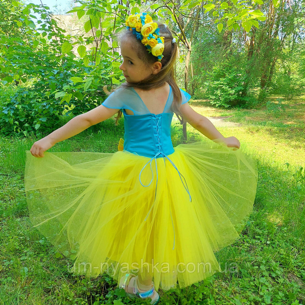 Жовта святкова сукня в патріотичних кольорах Кривой Рог - изображение 7