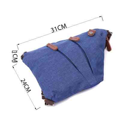 Сумка Vintage Через плечо из текстиля Синяя (22199) Винница