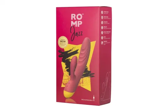 Вибратор-кролик Romp Jazz, гибкий, особенно мягкая головка, 10 вариантов стимуляции Львов