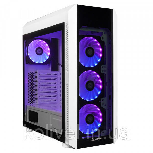Корпус Chieftec SCORPION III GL-03W-OP 4x120mm A-RGB, ATX, без БЖ, White (GL-03W-OP) Киев - изображение 1