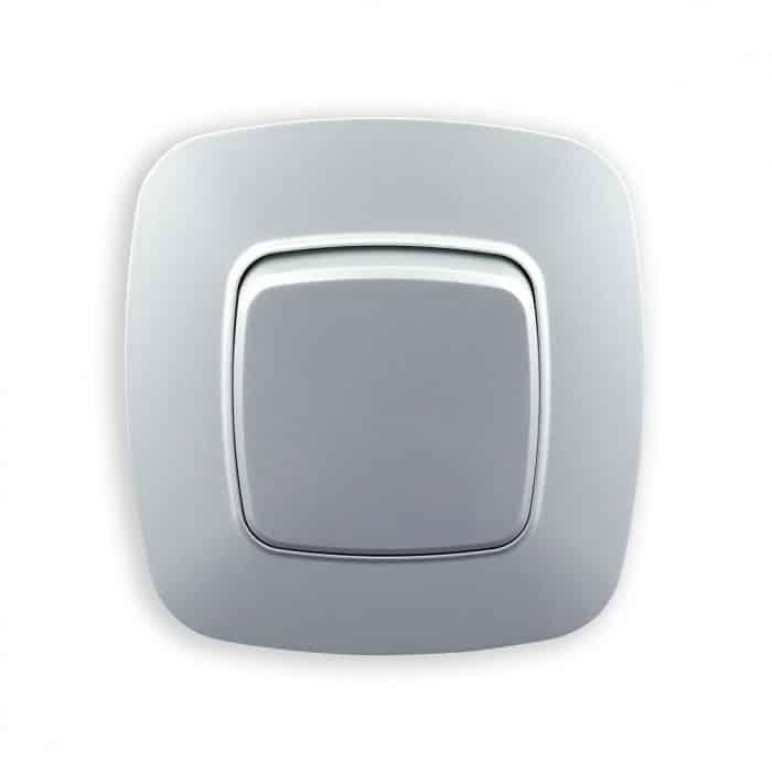 Вимикач 1кл. срібло Horoz Харків - фото 1