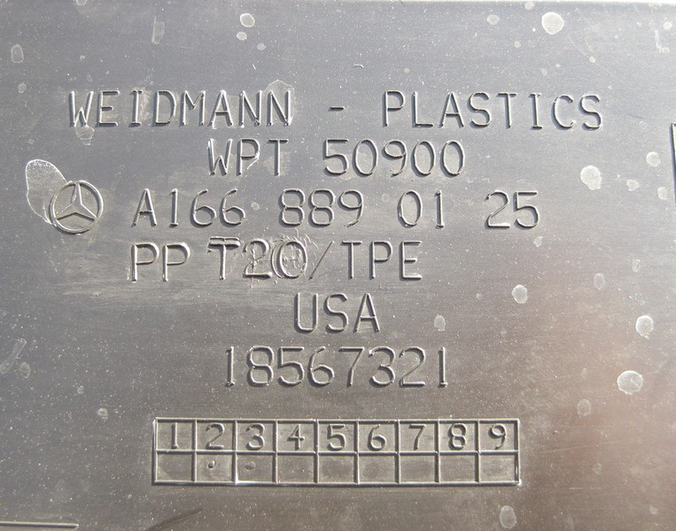 Mercedes-Benz  A1668890125 Пластик переднього лівого крила ML GLE W166 GL GLS X166 Одесса - изображение 3