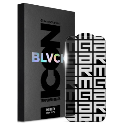 Стекло защитное Armorstandart Infinity Black Icon 2.75D Apple iPhone 16 Pro (ARM80301) Винница - изображение 1
