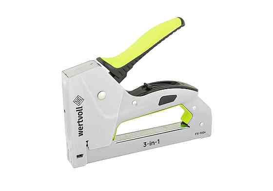 WERTVOLL Степлер ресорний WERTVOLL 3-В-1 скоба R53 4-14мм/шпилька 14 мм/цвях 14 мм корпус метал Коломия