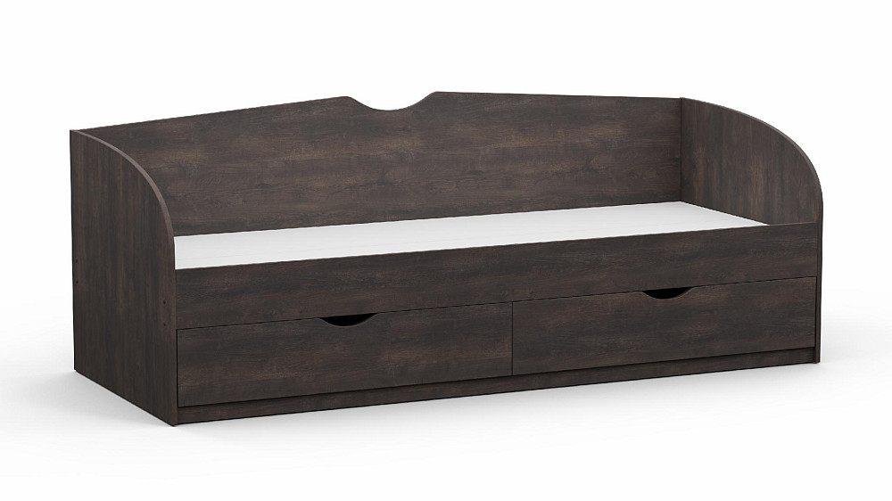 Кровать односпальная L-6, Дуб Конкордия, 2030х834х766 Львов - изображение 1