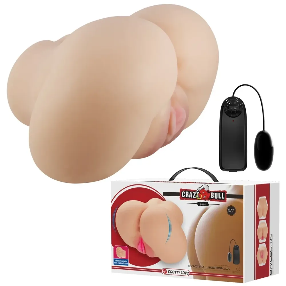 Мастурбатор вагина-анус с вибрацией Crazy Bull - Luna, BM-009244Z Sex Aura Киев - изображение 2