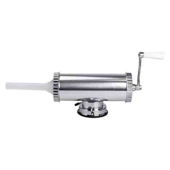 Yiwu Шприц для ковбаси ручний 8×25 см горизонтальний ковбасний шприц 1,5 л для фаршу 3 насадки Киев