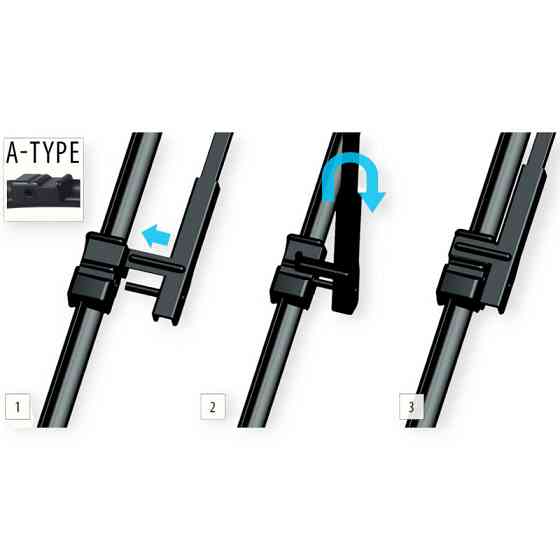 Щетки дворника oximo модельные безкаркасные (к-т 2шт) a-type 650 + мм Мукачево