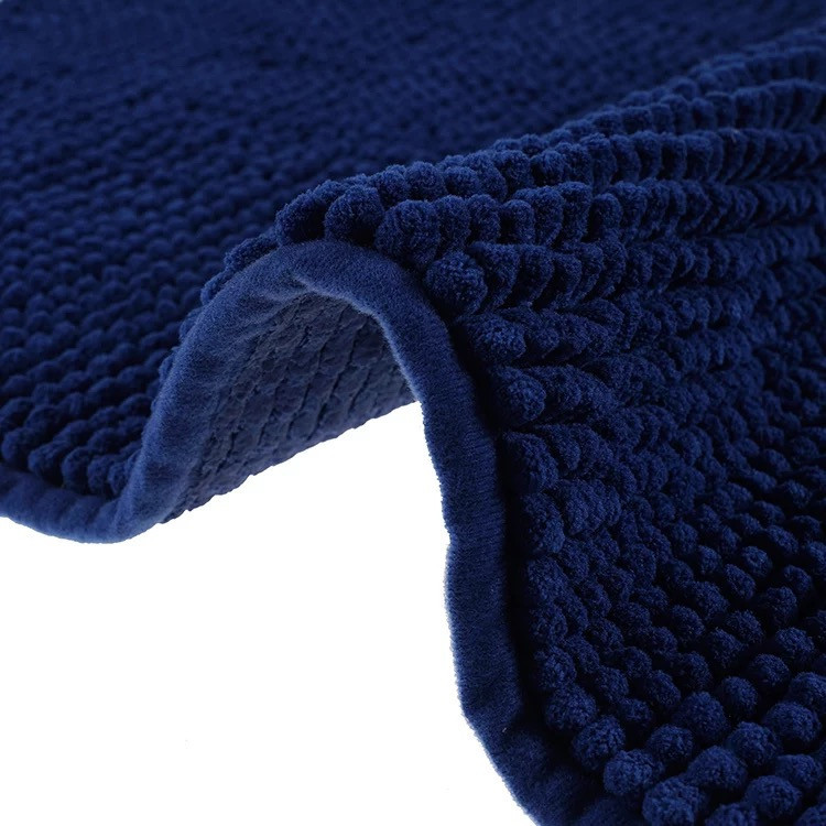 Килимок для ванної кімнати та душу з м'яким ворсом Bathlux 80*50 із спеціального нековзного матеріалу Синій Кам'янець-Подільський - фото 5