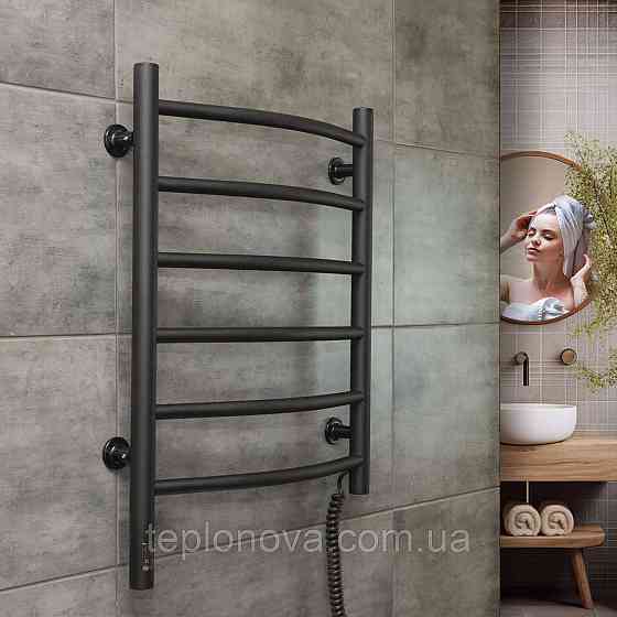 Сушарка для рушників Камелія 480х600 Sensor права з таймером, чорний муар Чернівці