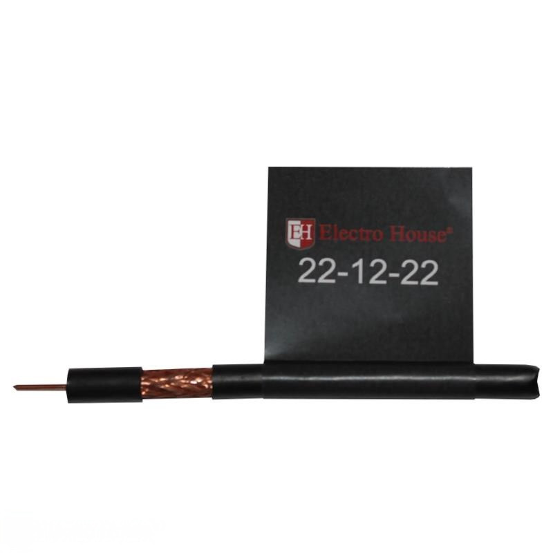 Кабель коаксіальний RG-6U 100%  обміднена сталь 1.02 поліетилен, чорний, 100 м Дніпро - фото 2