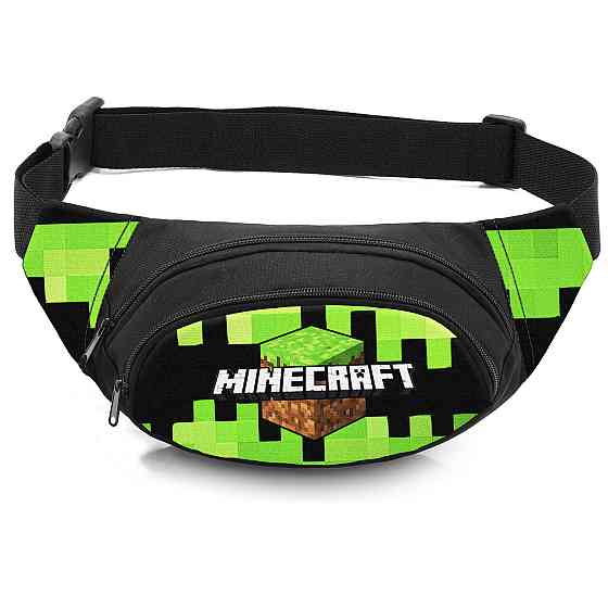 Сумка-бананка дитяча з принтом Minecraft поясна сумка для хлопчика (4507) Київ