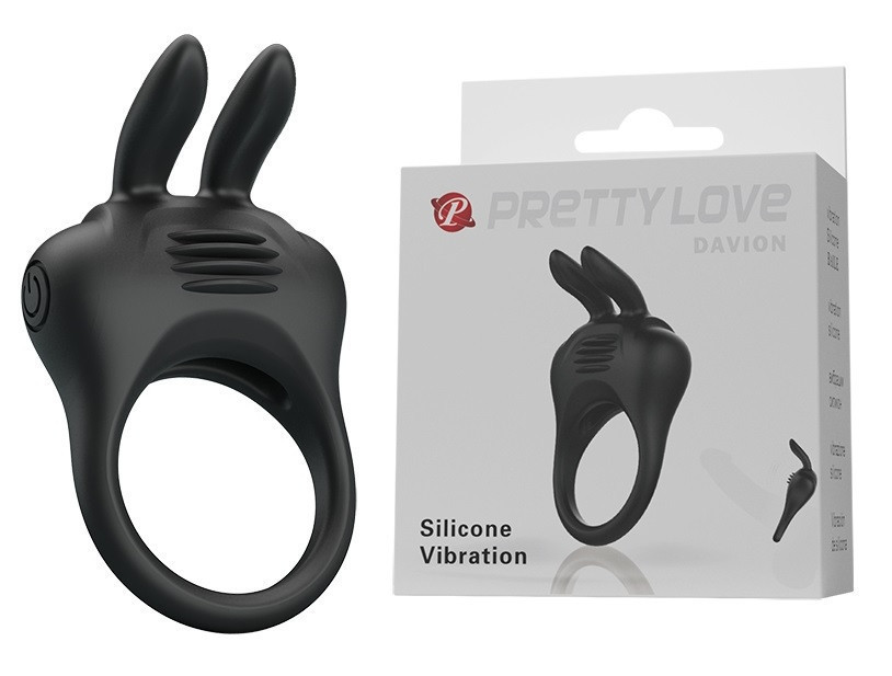 Кольцо эрекционое серии Pretty - DAVION Silicone Vibration, BI-210264 Sex Aura Киев - изображение 1