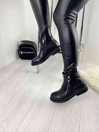 Черевики жіночі D and V чорні натуральна шкіра зимові 40р. (2534) Коломыя