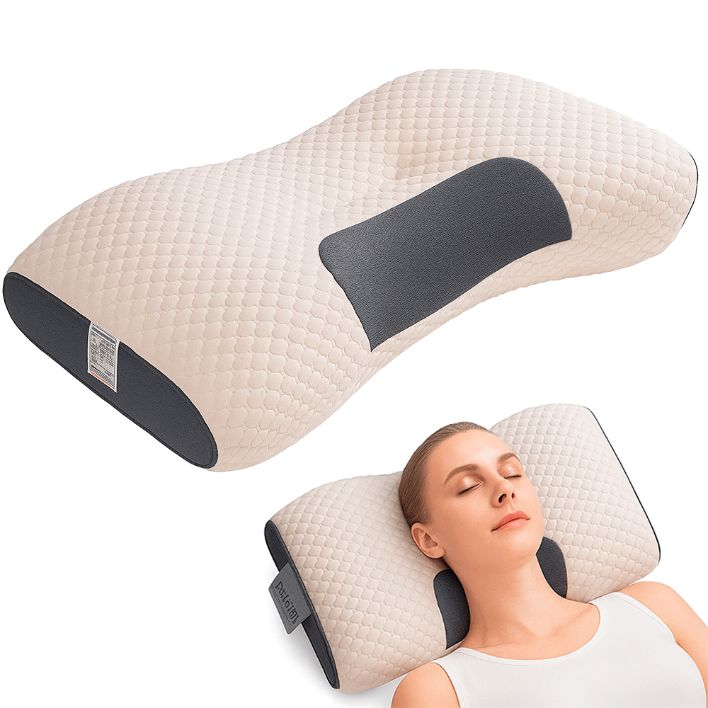 Ортопедична подушка для сну 70х40х10см / Подушка анатомічна для шиї / Гіпоалергенна подушка Київ - фото 1