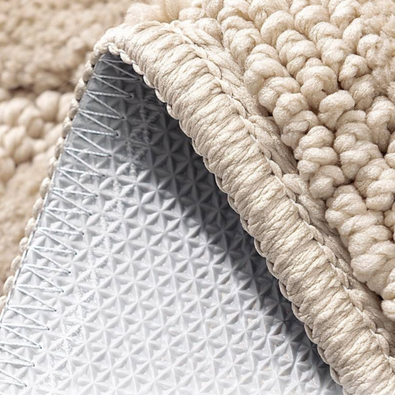 Набір килимків для ванної кімнати та туалету, комплект для ванни та унітазу, мікрофібра, протиковзкі, для ванної, бежевий Кам'янець-Подільський