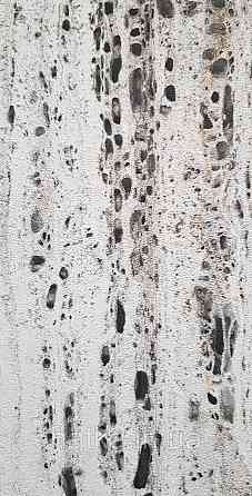 Шпалери вініл на флізеліні Marburg Travertino 1.06х10 абстракція смуги точки кора дерева чорні коричневі сірі Київ