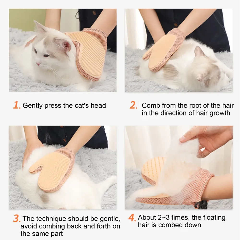 Перчатка Массажная щетка для удаления шерсти кошек и собак с защитой от царапин XL-147 Коломыя - изображение 2