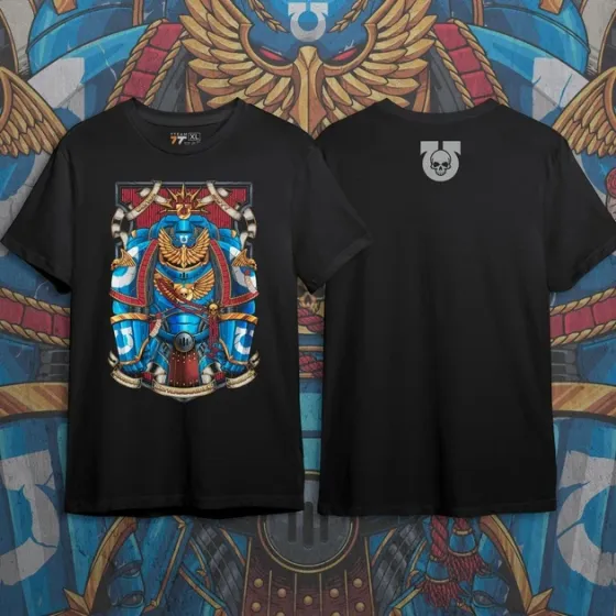 Футболка чоловіча з  принтом WarHammer 40K Ultramarines Розмір 48 Дніпро