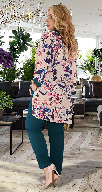 Стильний брючний костюм великого розміру (50) Київ - фото 3