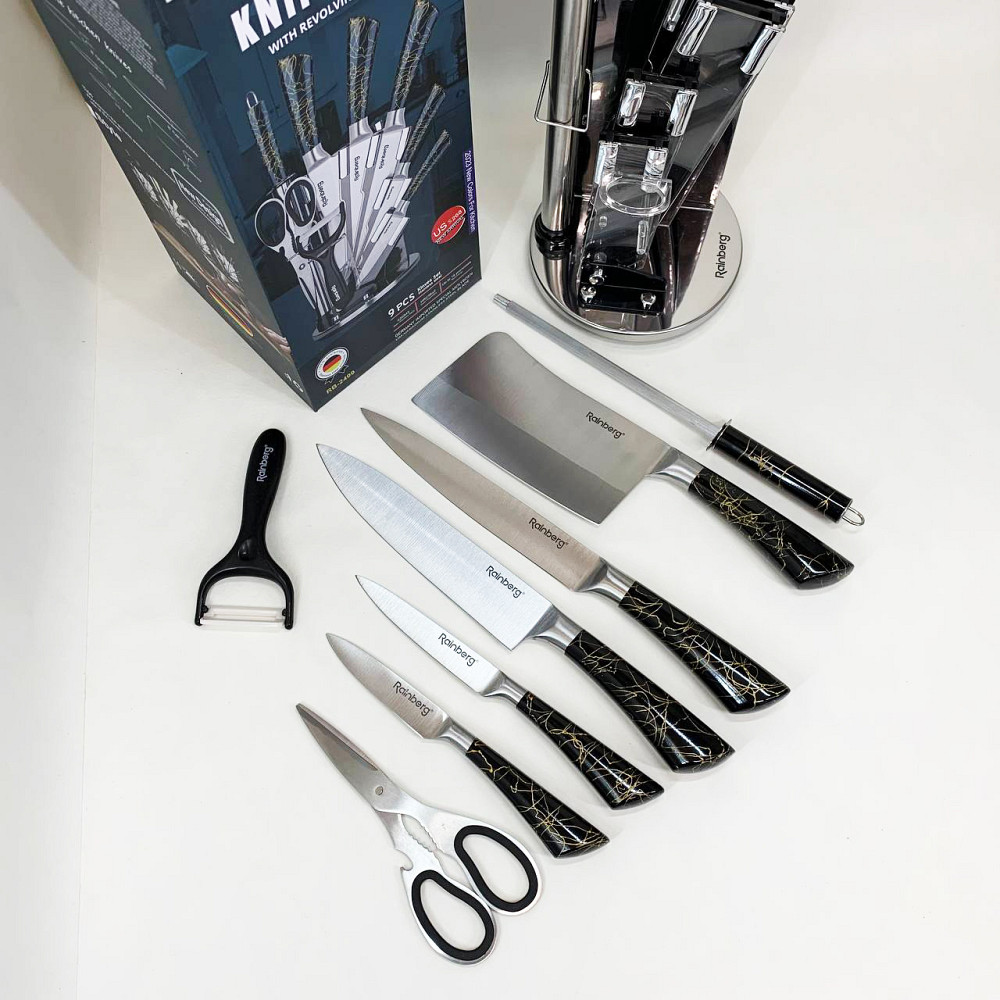 Хороші ножі для кухарів, Набір ножів зі стильним дизайном, Сталеві кухонні ножі, Відмінний набір ножів HG-53 Івано-Франківськ - фото 8