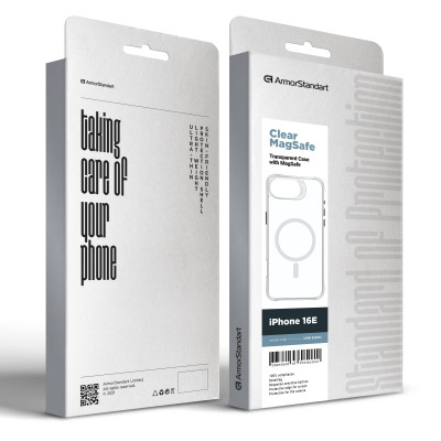 Чохол до мобільного телефона Armorstandart Clear Magsafe Apple iPhone 16e Transparent (ARM83849) Вінниця - фото 5