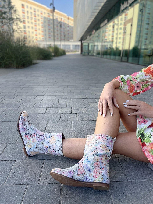 Nivelle Жіночі черевики NIVELLE примула біла шкіра натуральна висота 21см обхват 32-34см устілк Коломыя - изображение 6