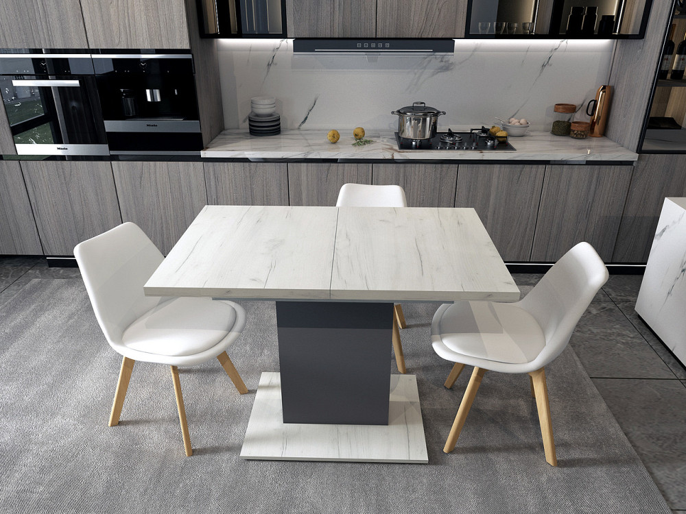 Комплект стільців на кухню Doros Бін (2 шт.) 49х43х84 см Білий (DRS-011397) Львів - фото 9