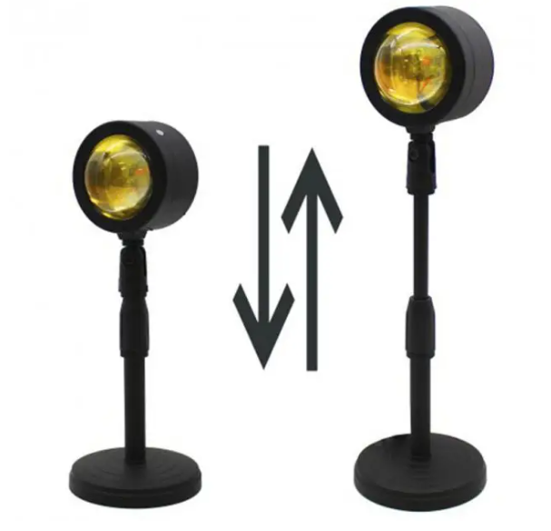 Проекційна лампа Sunset Lamp Q07 – світлодіодний торшер з ефектом заходу сонця для фото та декору Одеса - фото 3