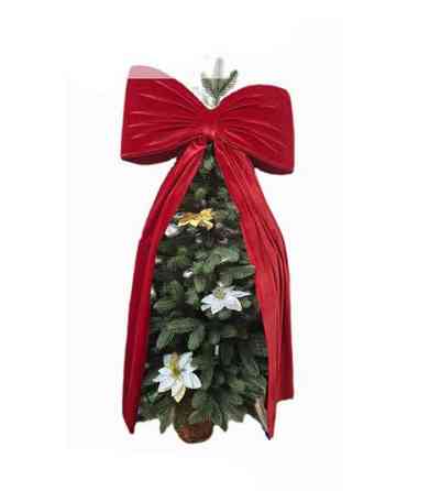 Бант для декору велюровий для ялинки, фотозон Київ