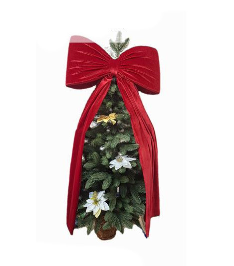 Бант для декору велюровий для ялинки, фотозон Київ - фото 1