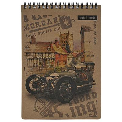 Блокнот Buromax spiral top, А5, 80sheets, KRAFT, square, perforation (BM.2471) Вінниця - фото 4