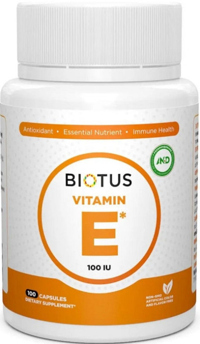 Витамин Е Biotus Vitamin Е 100 МЕ 100 капс Киев - изображение 1