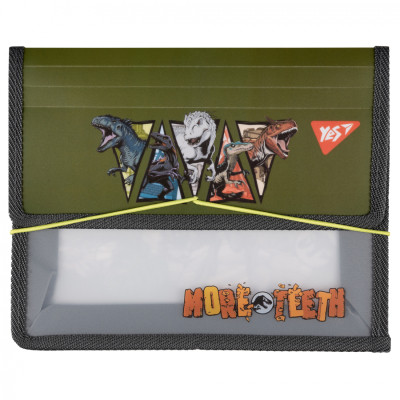 Папка для тетрадей Yes пластиковая на резинке Jurassic World хаки B5 (492213) Винница - изображение 1