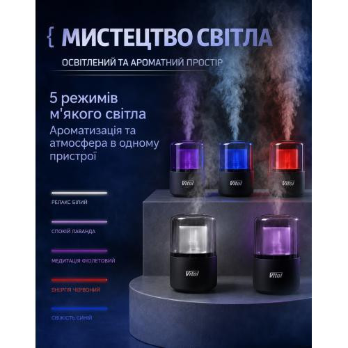 Ультразвуковой аромадиффузор VITOL с ароматом Quiet after the rain Харьков - изображение 16