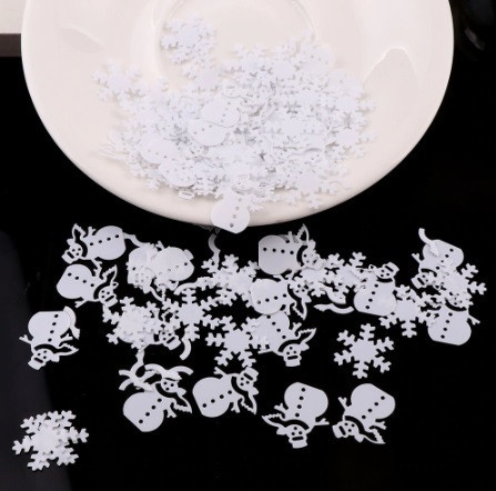 Новогодний конфетти Снеговики 15 г белый Киев - изображение 3