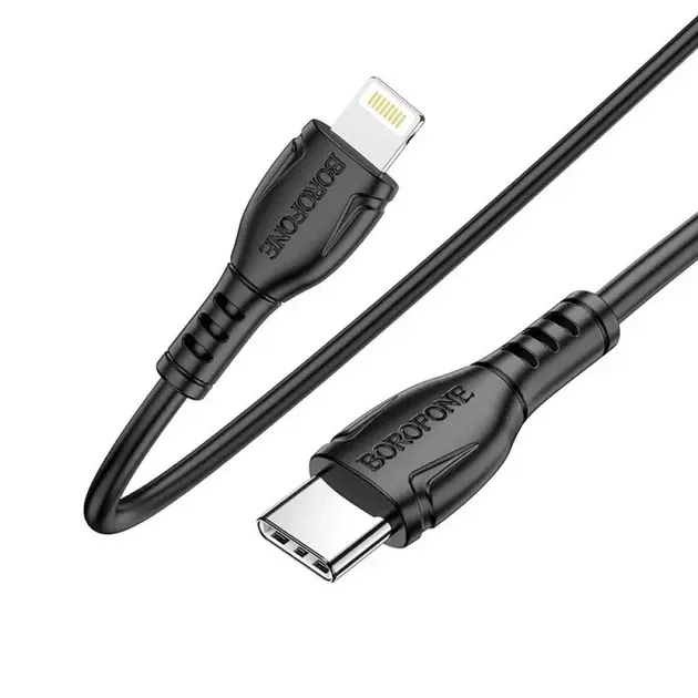 Кабель USB Borofone BX51 Triumph Type C to Lightning 12W Черный Киев - изображение 2