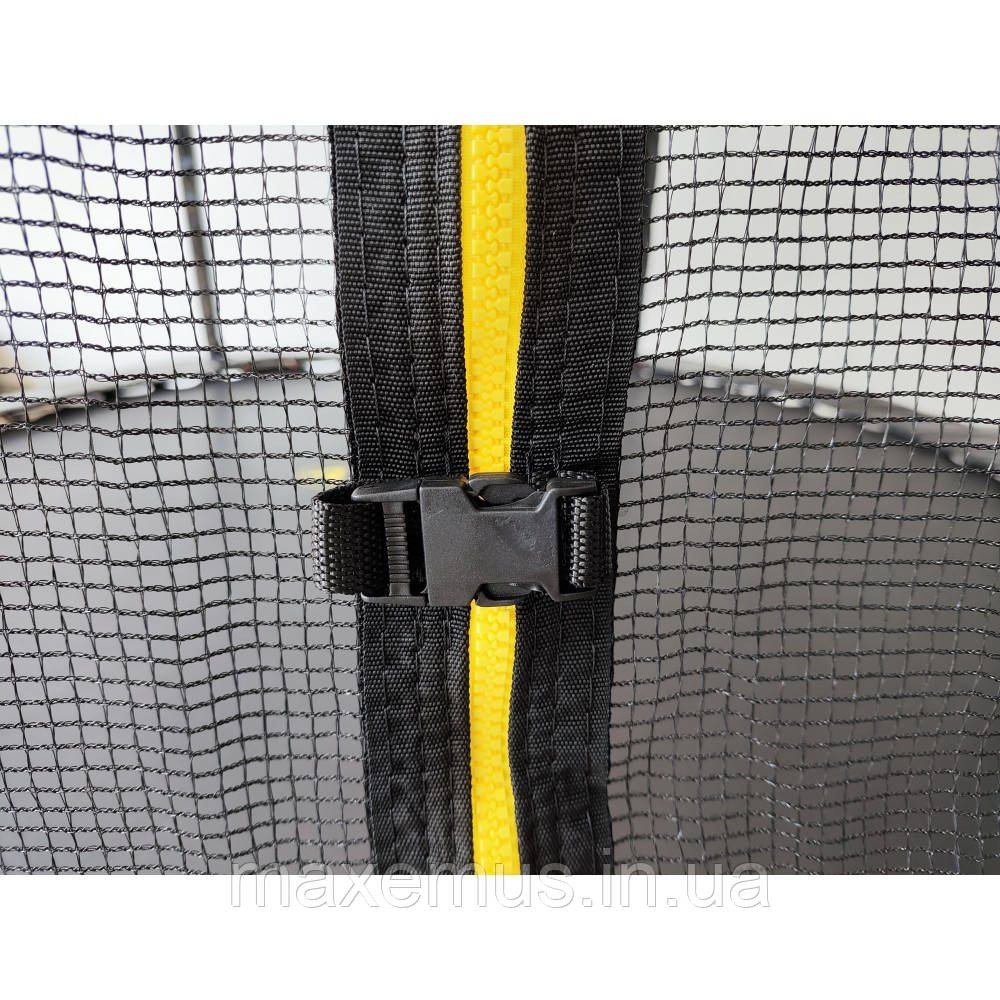 Батут с защитной сеткой и лестницей Atleto Black 252 см (до 100 кг) + Подарок Мостиська - фото 16