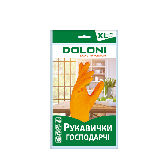 Рукавички 4563 господарські латекс р.10(XL) ДКГ Житомир