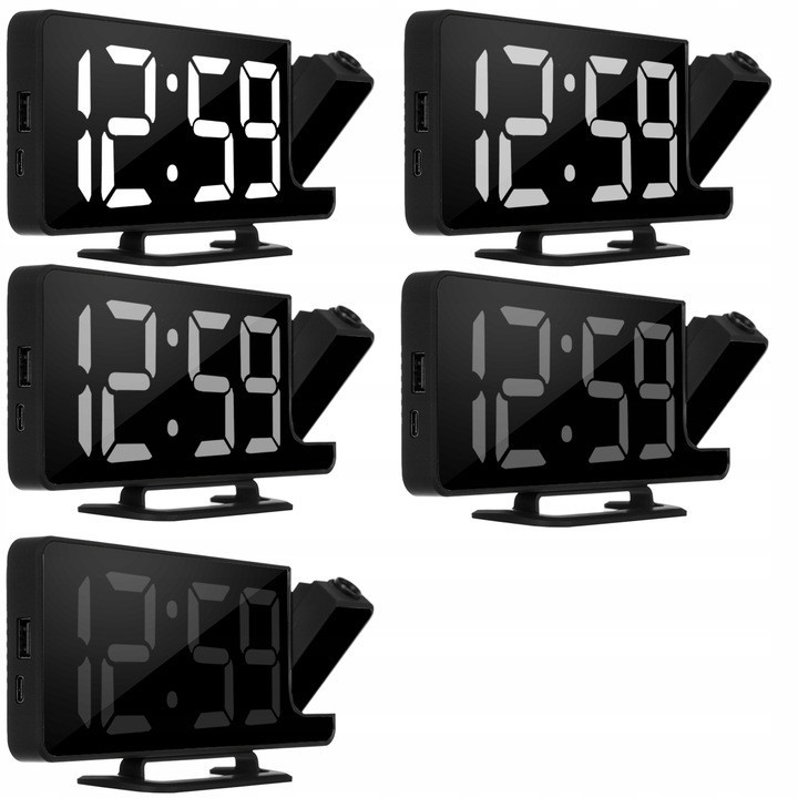 Светодиодные Часы LED зеркальные - будильник с проектором Izoxis (19576) Нововолынск - изображение 6