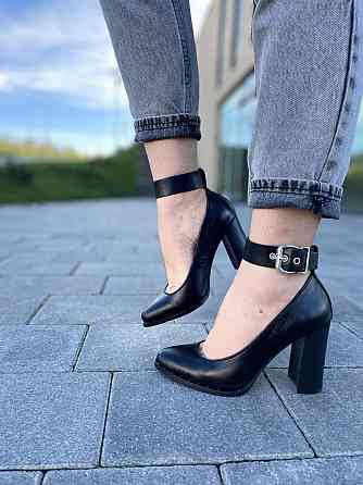 Nivelle Туфлі жіночі NIVELLE чорні натуральна шкіра каблук 9 см (1906/9518-9544) Коломия