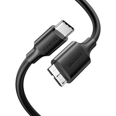 Дата кабель USB-C 3.1 to Micro USB 3.0 1.0m 3A US312 black Ugreen (20103) Винница - изображение 1