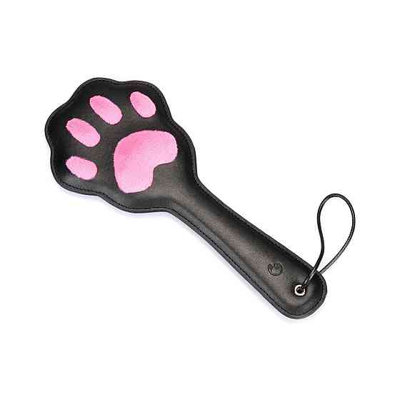 Паддл в виде кошачьей лапки Liebe Seele Round Paddle Black/Pink Sex Aura Киев