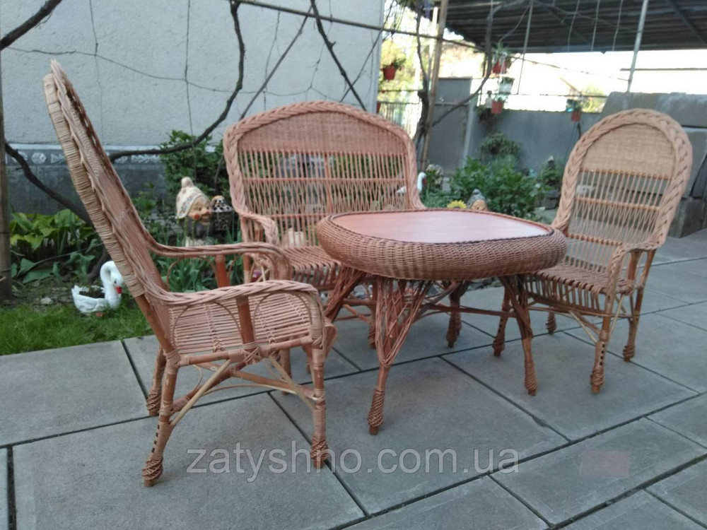Садовая плетеная мебель с большим столом Киев - изображение 3