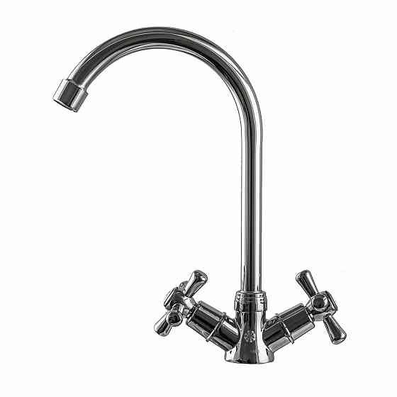 Змішувач для кухні DOMINO DK-H104-2N-CHROM хрест SHARM (000011192) Київ