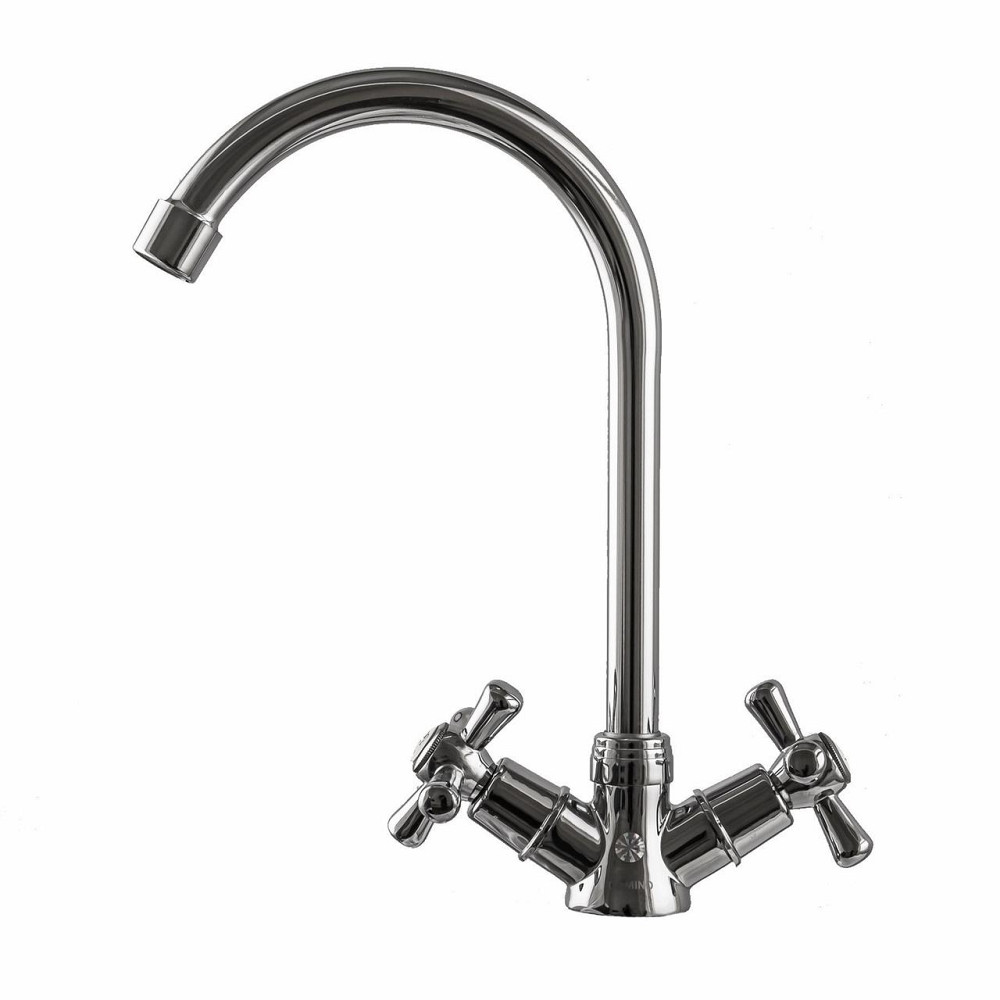 Змішувач для кухні DOMINO DK-H104-2N-CHROM хрест SHARM (000011192) Київ - фото 1