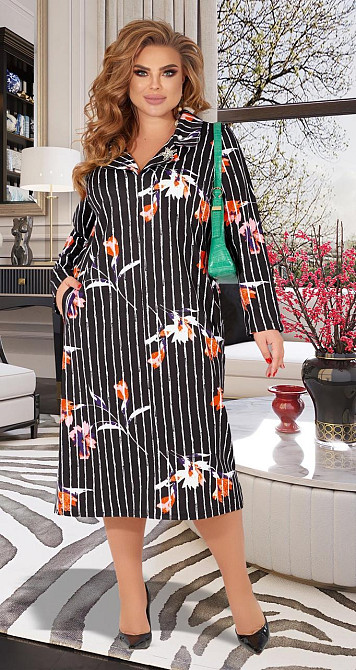 Стильне плаття великого розміру (50) Київ - фото 2