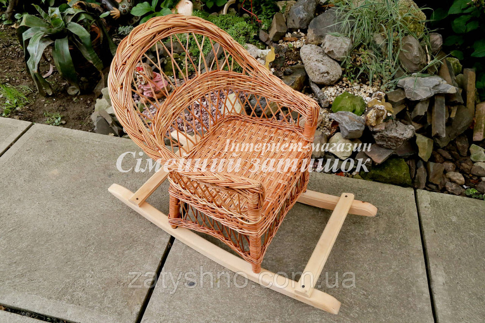 Дитяче крісло гойдалка з лози Київ - фото 3