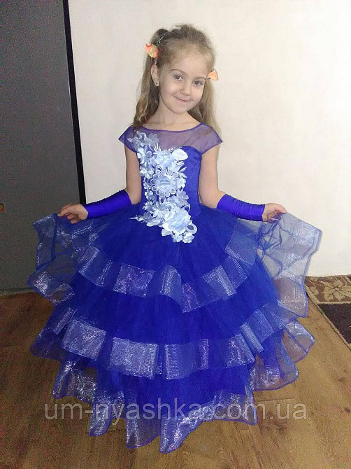 Платье Снежинка Детское длинное белое платье Снежинка Катрин 110-116 Кривой Рог - изображение 6