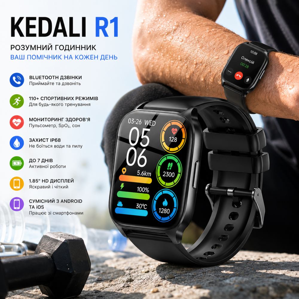 Смарт-часы Kedali R1 1.85